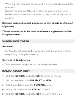 Preview for 4 page of Philips AE6580 User Manual