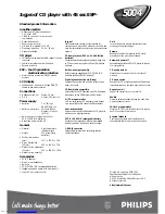 Preview for 2 page of Philips AX5004 Specifications