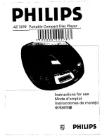 Philips AZ 7278 Instructions For Use Manual preview