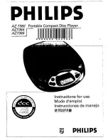 Philips AZ 7362 Instructions For Use Manual preview