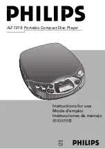 Philips AZ 7376 Instructions For Use Manual preview