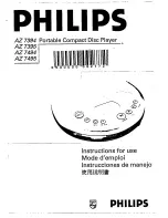 Philips AZ 7394 Instructions For Use Manual preview