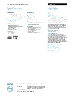 Preview for 2 page of Philips AZ1021 Specifications