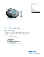 Philips AZ1302 Specifications preview