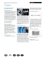 Preview for 2 page of Philips AZ6000/05 Specification Sheet