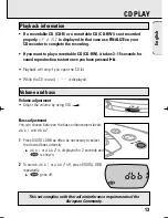 Preview for 10 page of Philips AZT9240 User Manual