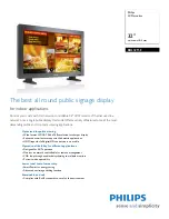 Preview for 1 page of Philips BDL3215E Specifications