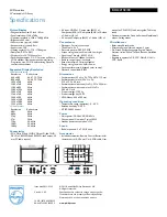 Preview for 3 page of Philips BDL3215E Specifications