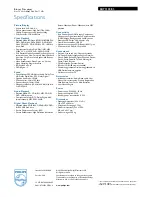 Preview for 3 page of Philips BDP5100 Specifications