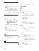 Preview for 22 page of Philips BDP7500BL User Manual