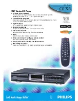 Preview for 1 page of Philips CD 723 Specifications