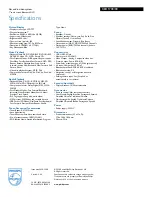 Preview for 3 page of Philips CED1700 Specifications