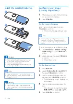 Preview for 10 page of Philips D131 Extended User Documentation