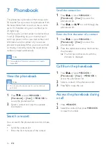 Preview for 18 page of Philips D530 Extended User Documentation