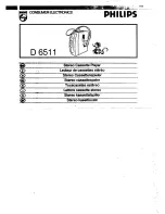 Preview for 3 page of Philips D6511 User Manual