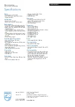 Preview for 3 page of Philips DCB2020 - Specifications