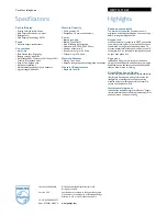 Preview for 2 page of Philips DECT1231S Specifications