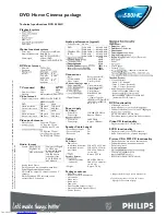 Preview for 2 page of Philips DVD580HC Technical Specifications