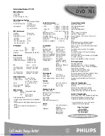 Preview for 2 page of Philips DVD761 Specifications