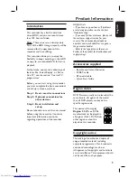 Preview for 9 page of Philips DVDR3440H User Manual