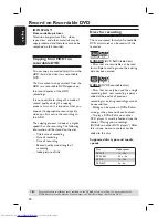 Preview for 34 page of Philips DVDR3440H User Manual