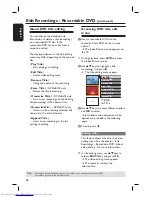 Preview for 56 page of Philips DVDR3440H User Manual
