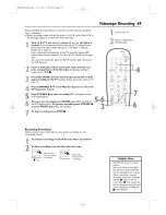 Preview for 69 page of Philips DVDR600VR Owner'S Manual