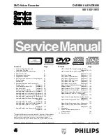 Preview for 1 page of Philips DVDR880/001 Service Manual