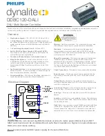 Preview for 1 page of Philips dynalite DALI DDBC120-DALI User Manual