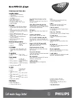 Preview for 2 page of Philips EXP401 Expanium Specifications