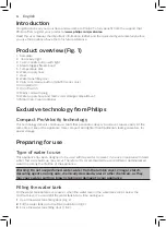 Preview for 4 page of Philips FASTCARE COMPACT GC6700 Series User Manual