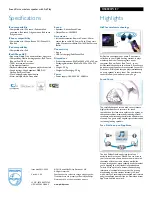 Preview for 2 page of Philips Fidelio DS8800W Specifications