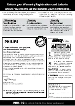 Preview for 2 page of Philips FR-965 Owner'S Manual