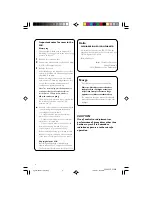 Preview for 2 page of Philips FW-C115/22 User Manual