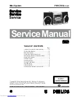 Philips FW-C155 Service Manual preview