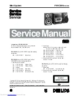 Philips FW-C399/25 Service Manual preview