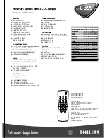 Preview for 2 page of Philips FW-C399 Specifications