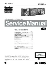 Philips FW-C579 Service Manual preview