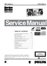 Philips FW-V330/21M Service Manual preview