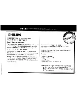 Preview for 3 page of Philips FW555C Instructions For Use Manual