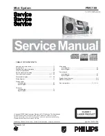 Philips FWC185/77 Service Manual preview