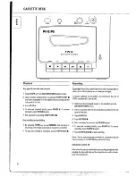 Preview for 10 page of Philips FWI2 Owner'S Manual