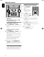 Preview for 10 page of Philips FWM139 User Manual