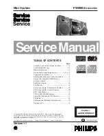 Philips FWM15/21 Service Manual preview