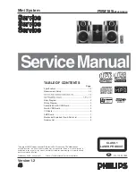 Philips FWM185 Service Manual preview