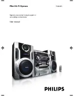 Philips FWM375 User Manual preview