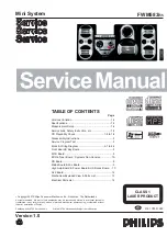 Philips FWM583 Service Manual preview