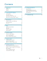 Preview for 2 page of Philips FWP2000 User Manual