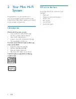 Preview for 7 page of Philips FWP2000 User Manual