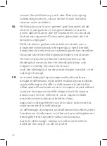 Preview for 22 page of Philips GC366 User Manual